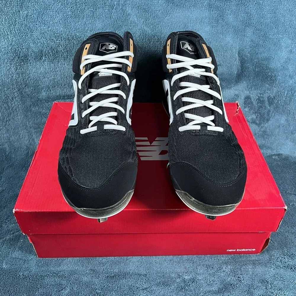 New Balance Men's Baseball Cleats Spikes WIDE 2E Size 16 L3000BK4 New - Picture 2 of 5